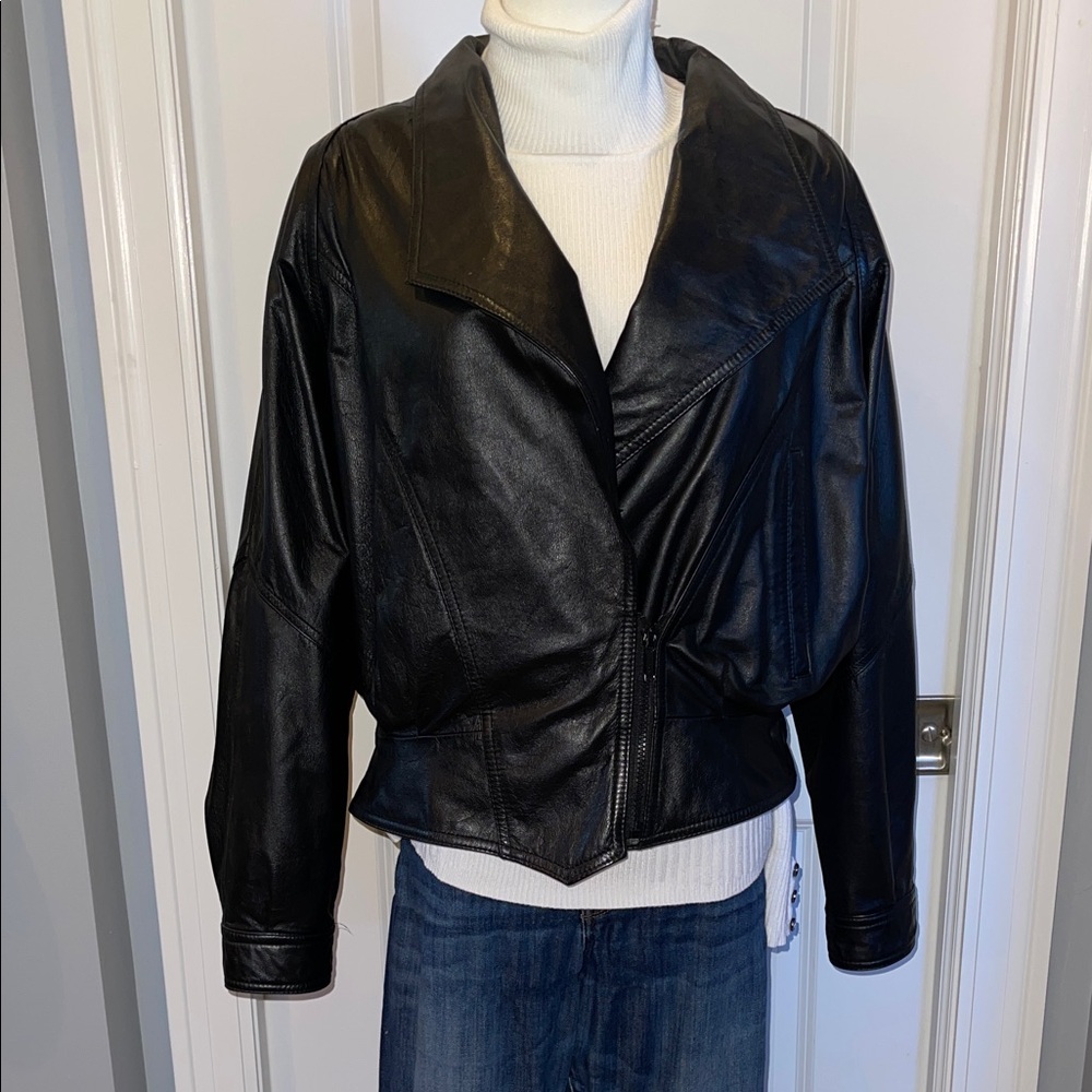 Wilsons Black Leather Women's Jacket with zip out lining **FINAL OFFER**